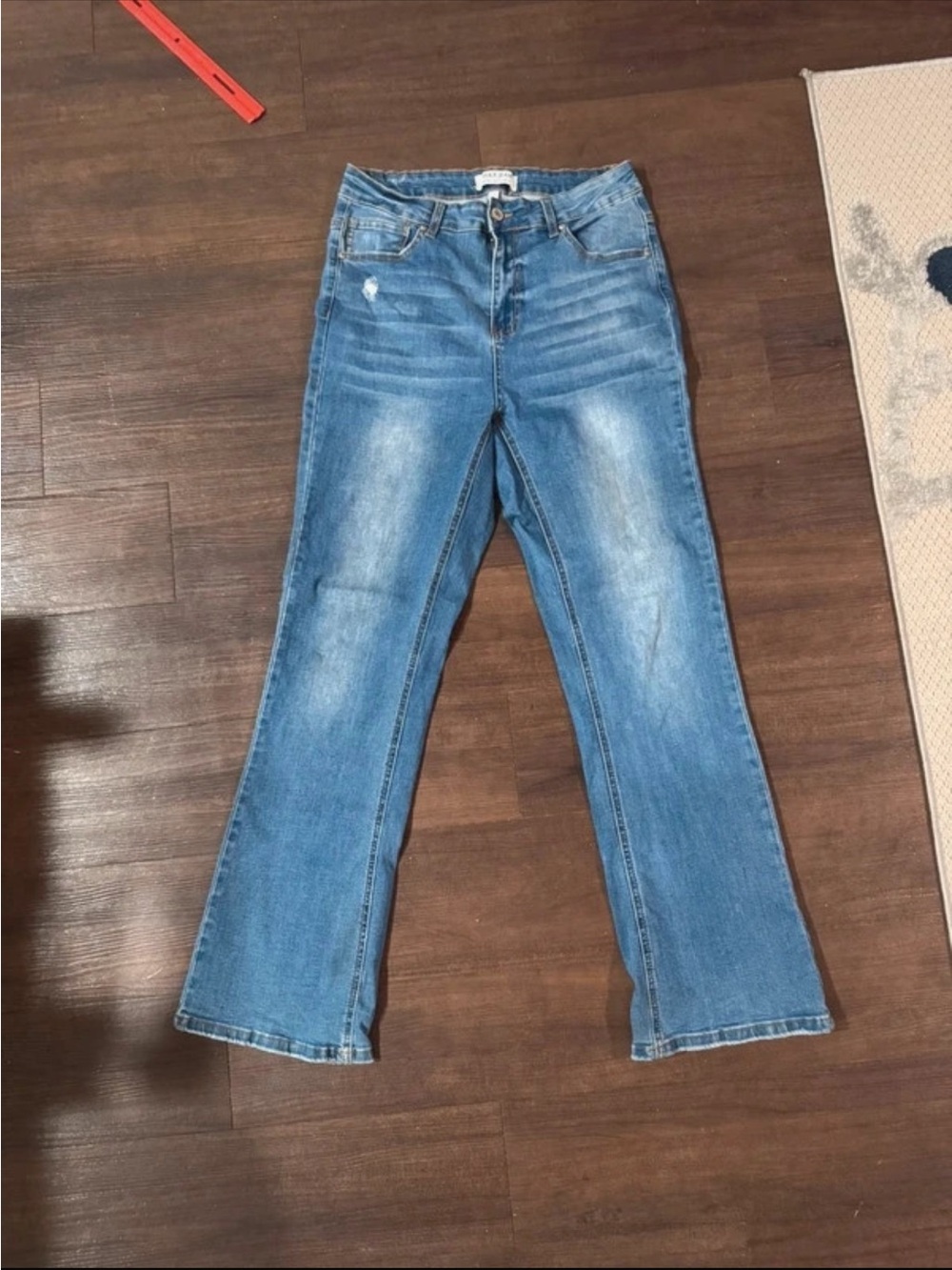 Wax Jean Women's Flare Jeans in Light Blue